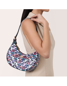 Shoulder bag in Karísma Monogram synthetic material with leather trimming ALL BAGS