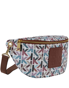 Belt bag in Karísma Monogram synthetic material with leather trimming ALL BAGS