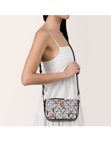 Crossbody bag in Karísma Monogram synthetic material with leather trimming ALL BAGS