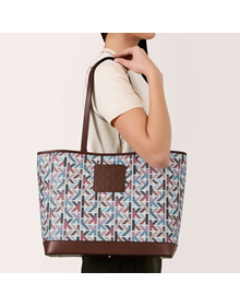 Shoulder bag in Karísma Monogram synthetic material with leather trimming ALL BAGS