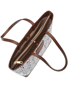 Shoulder bag in Karísma Monogram synthetic material with leather trimming ALL BAGS