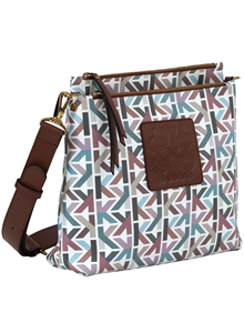 Crossbody bag in Karísma Monogram synthetic material with leather trimming ALL BAGS